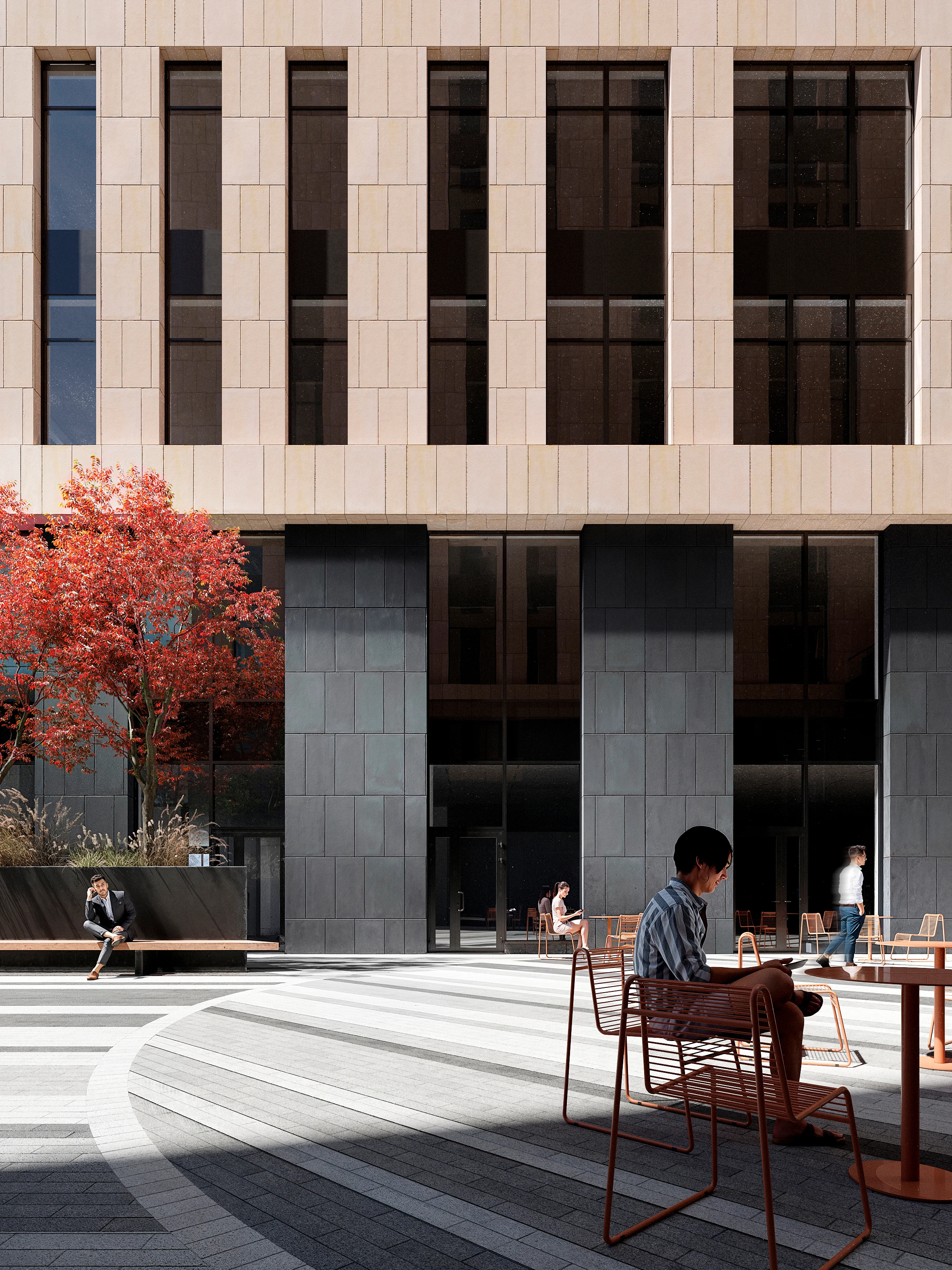 Благоустройство территории бц Rublevo Business Park